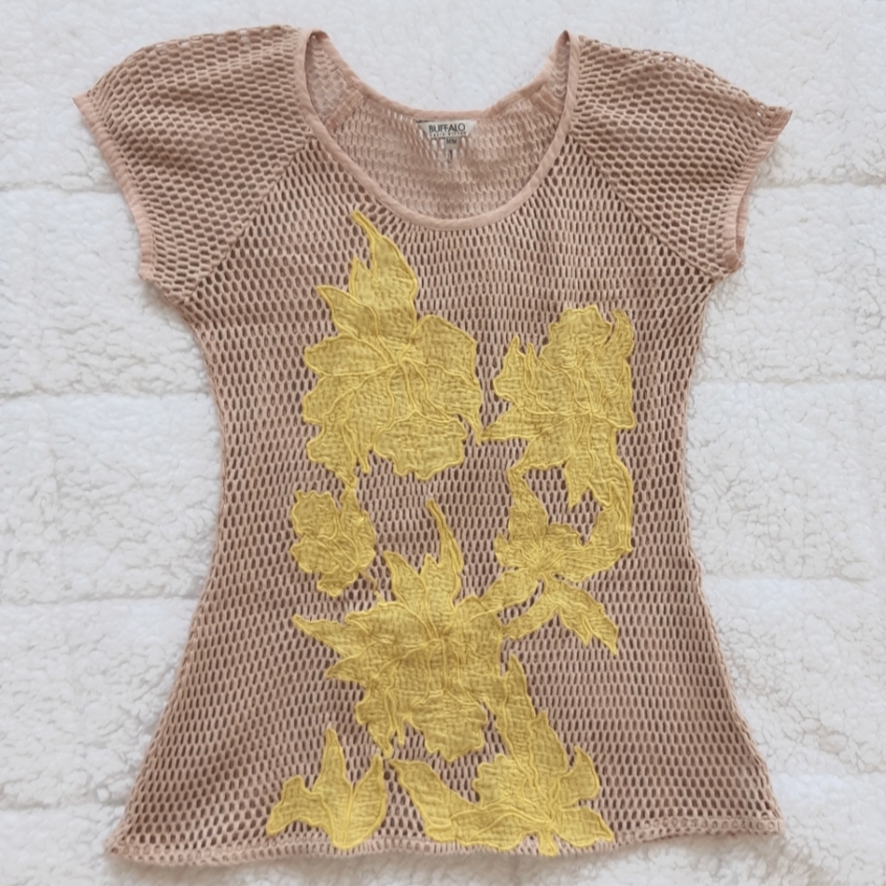 Casual Creme Crochet Blouse
